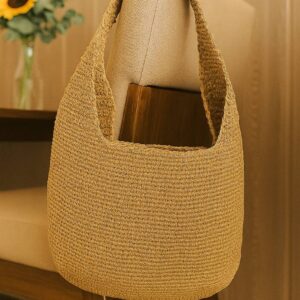 کیف رافیا مدل توبره ای تمام بافت